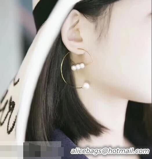 Stylish Low Cost Celine G Pearl Earrings C72301