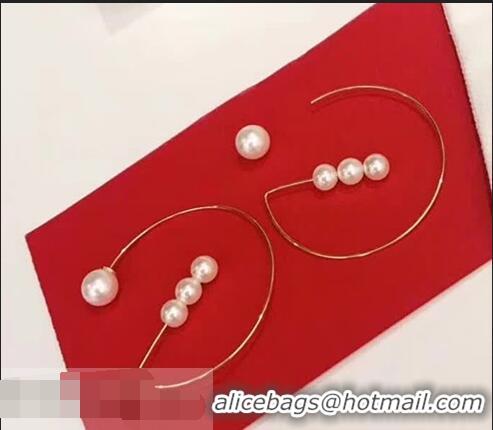 Stylish Low Cost Celine G Pearl Earrings C72301