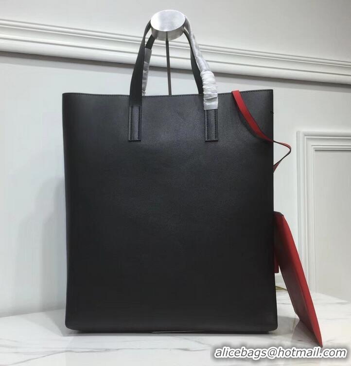 Unique Grade Valentino N/S Long VRing Shopping Tote Bag 720050 Black