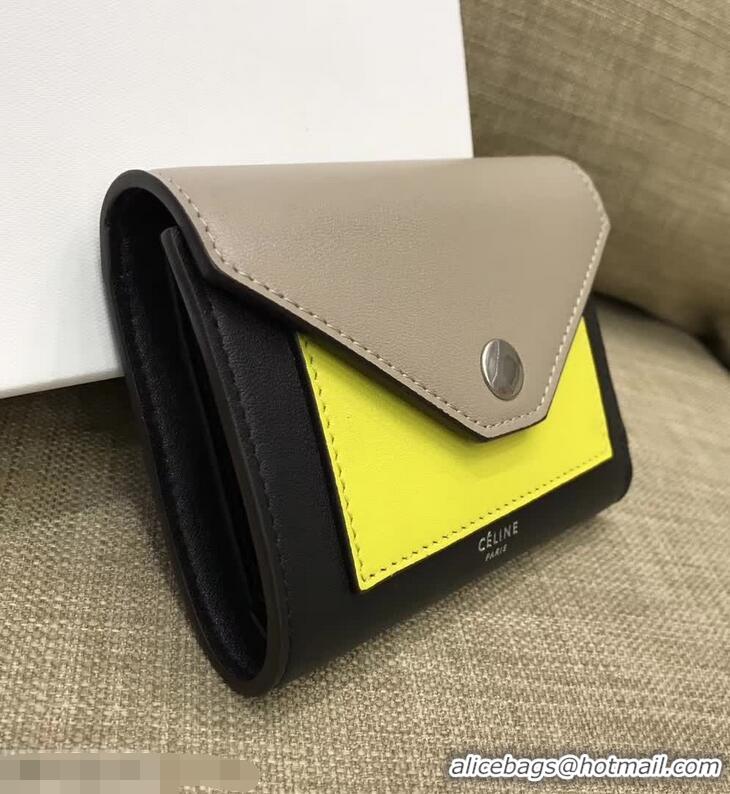 Imitation Charming Celine Pocket Medium Flap Wallet 103783 Grey​