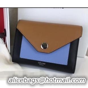 Unique Ladies Celine Pocket Medium Flap Wallet 103783 Brown