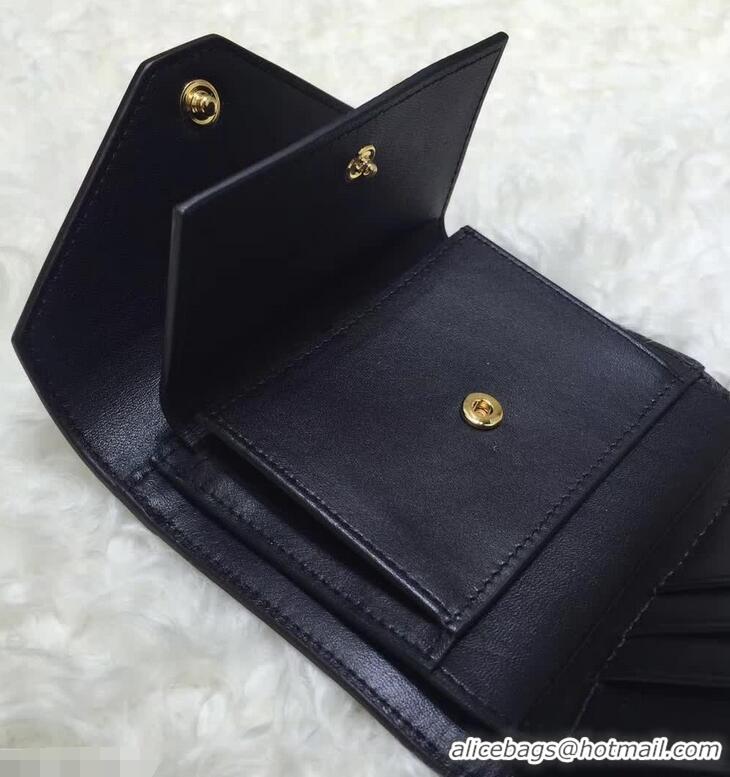 Buy Fashion Celine Pocket Medium Flap Wallet 103783 Blue Peacock