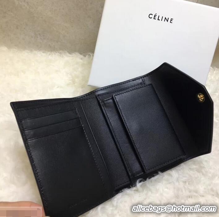 Discount Celine Pocket Medium Flap Wallet 103783 Navy Blue