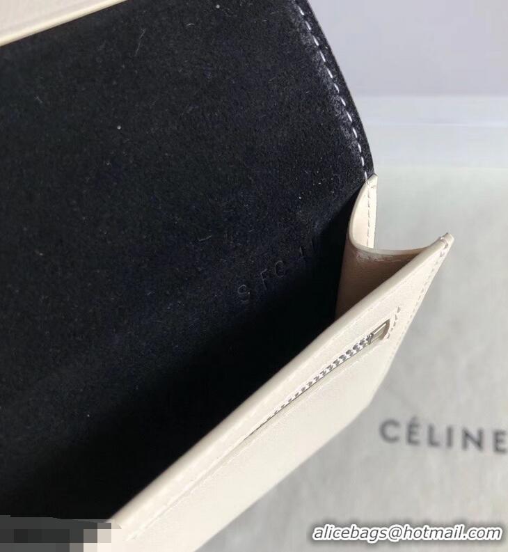 Low Cost Celine Bicolour Large Strap Multifunction Wallet 952101 Black/White