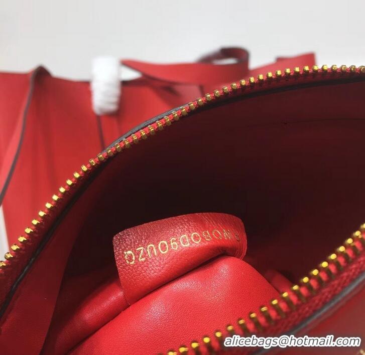 Unique Grade Valentino N/S Long VRing Shopping Tote Bag 720050 Red