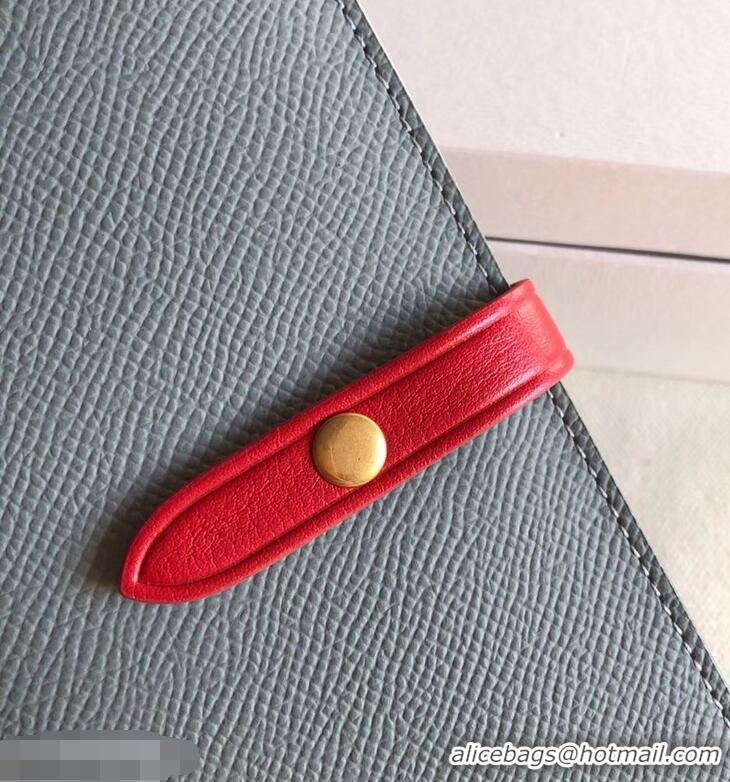 Good Taste Celine Bicolour Medium Strap Multifunction Wallet 952102 Baby Blue/Red