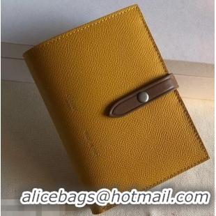 Cheapest Celine Bicolour Medium Strap Multifunction Wallet 952102 Yellow/Brown