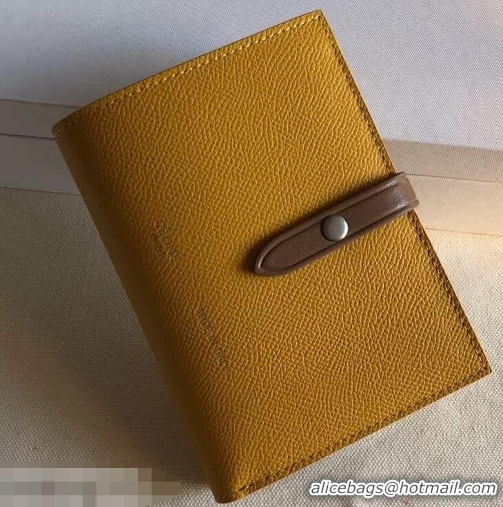 Cheapest Celine Bicolour Medium Strap Multifunction Wallet 952102 Yellow/Brown