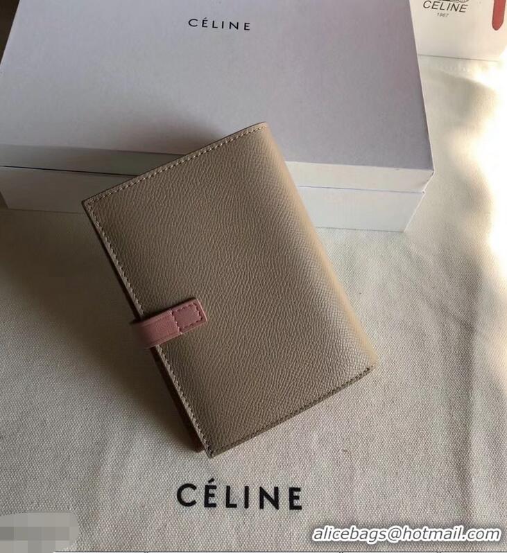 Buy Celine Bicolour Medium Strap Multifunction Wallet 952102 Camel/Pink