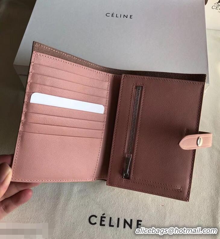 Buy Celine Bicolour Medium Strap Multifunction Wallet 952102 Camel/Pink