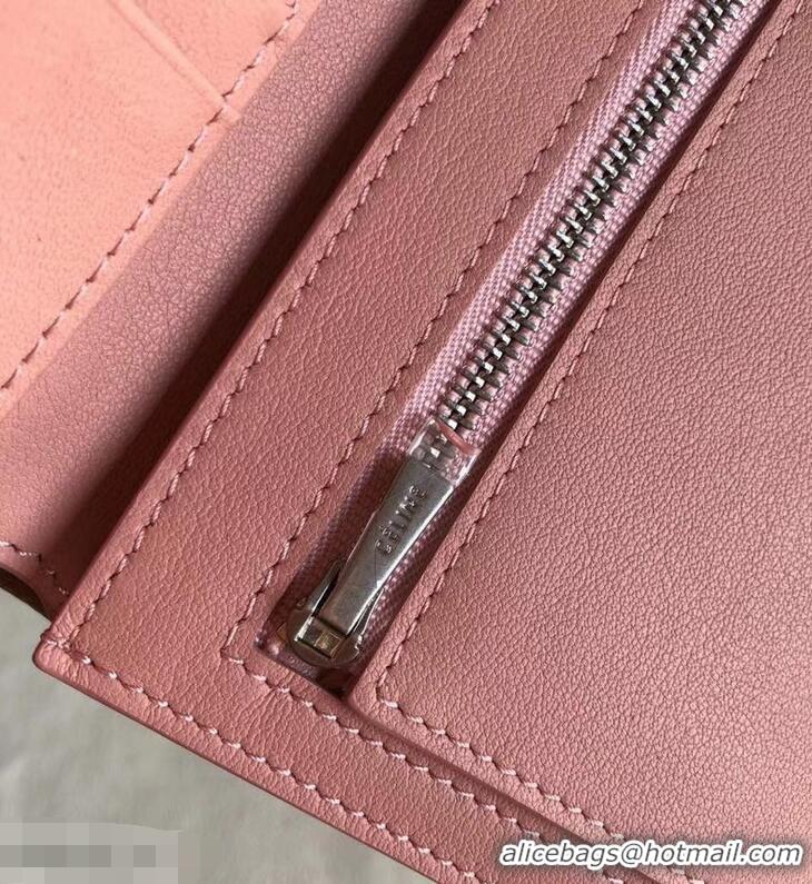 Buy Celine Bicolour Medium Strap Multifunction Wallet 952102 Camel/Pink