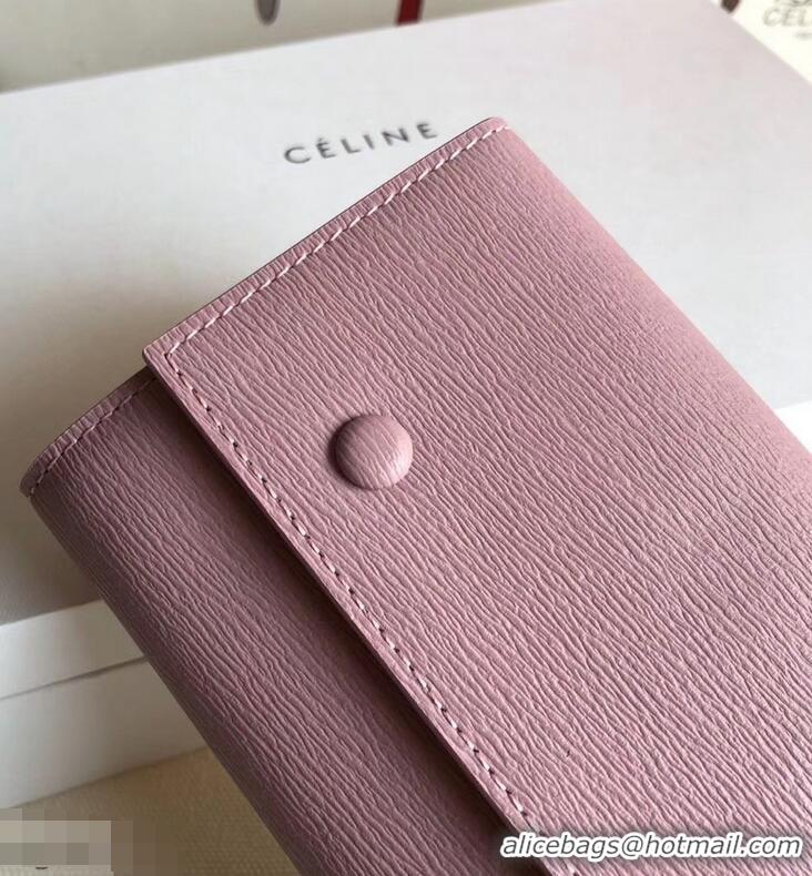 Low Price Celine Epi Large Flap Multifunction Wallet 952139 Light Pink