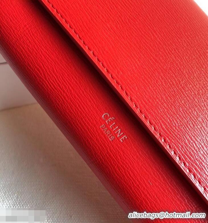 Low Price Celine Epi Large Flap Multifunction Wallet 952139 Red