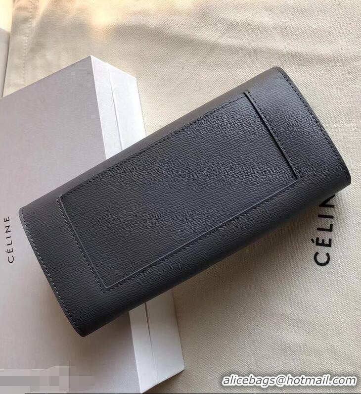 Specials Celine Epi Large Flap Multifunction Wallet 952139 Gray