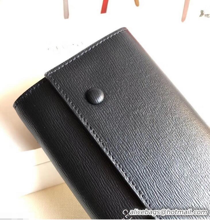 Discount Celine Epi Large Flap Multifunction Wallet 952139 Black