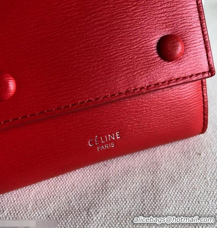 Crafted Celine Epi Small Flap Folded Multifunction Wallet 952151 Red