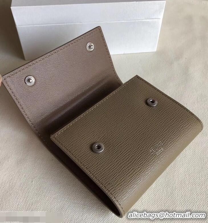 Generous Celine Epi Small Flap Folded Multifunction Wallet 952151 Coffee