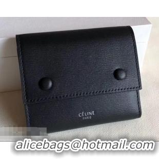 Shop Cheap Celine Epi Small Flap Folded Multifunction Wallet 952151 Black