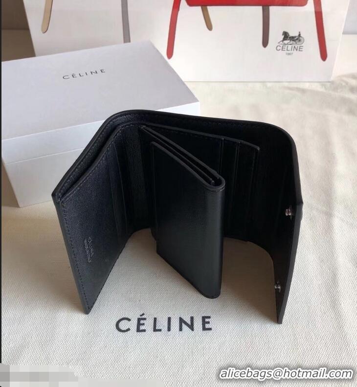 Shop Cheap Celine Epi Small Flap Folded Multifunction Wallet 952151 Black