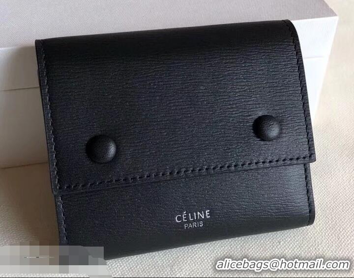 Shop Cheap Celine Epi Small Flap Folded Multifunction Wallet 952151 Black