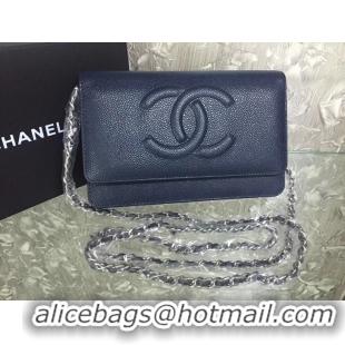 Hot Fashion Chanel Flap Shoulder Bag Cannage Pattern A5373 Dark Blue