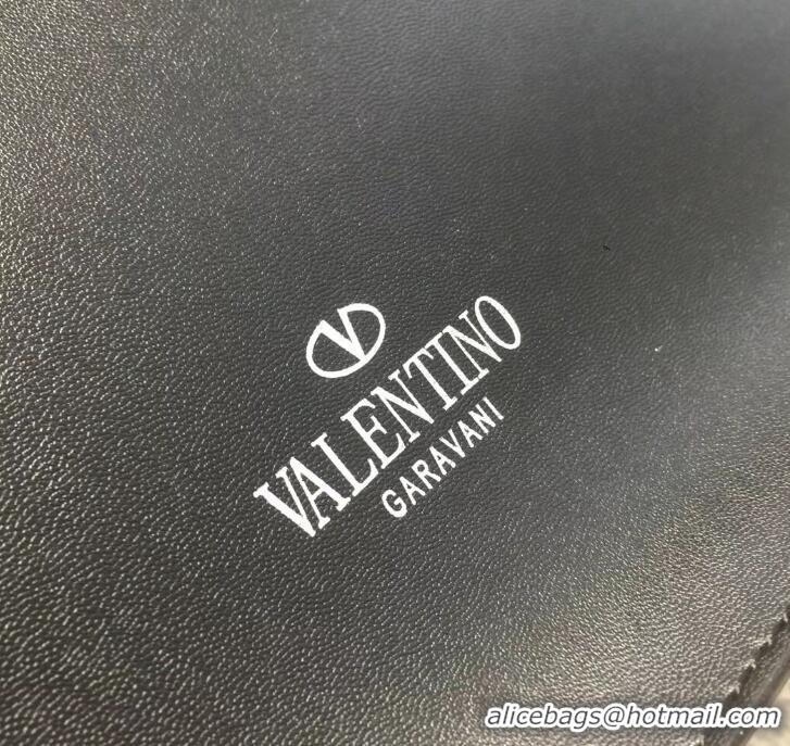 Promotional Valentino Calfskin VLTN Shopping Tote Bag 952314 Black