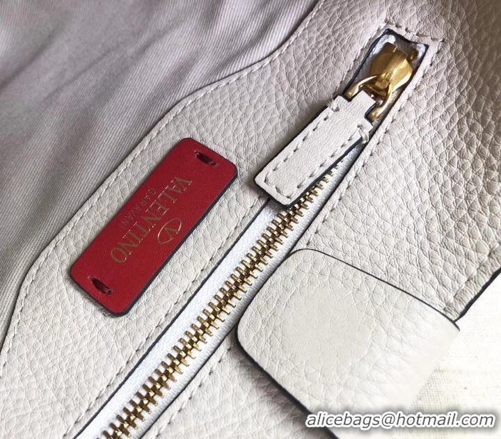 Custom Valentino Rockstud Shoulder Bag with Removable Strap 0118 Ivory White 2019