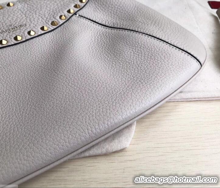 Custom Valentino Rockstud Shoulder Bag with Removable Strap 0118 Ivory White 2019