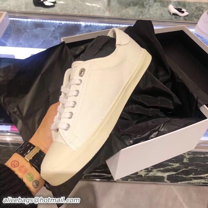 New Discount Celine Rubber Sole Lace-up Sneakers C72283 White