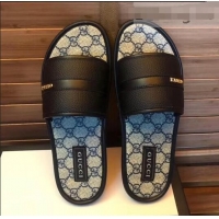 Traditional Discount Gucci GG Web Men's Slides G89301