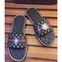 Trendy Design Gucci GG Web Men's Slides G89304