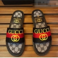 Good Looking Gucci GG Web Men's Slides G89562