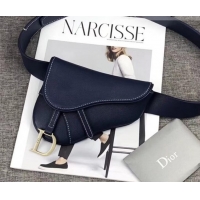 Unique Style Dior Vintage Saddle Belt Bag 500412 Dark Blue