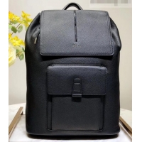 Durable Dior Motion Rucksack Backpack Bag In Grained Calfskin 500430 Black