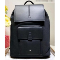 New Stylish Dior Motion Rucksack Backpack Bag In Nylon and Calfskin 500433 Black