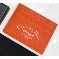 Best Price Dior Atelier Homme Card Holder 500520 Orange 2019