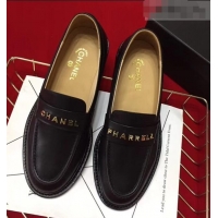 Modern Chanel X Pharrell Capsule Collection Calfskin Loafers G89757 Black 2019