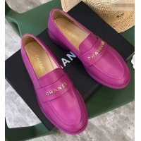 Sophisticated Chanel X Pharrell Capsule Collection Calfskin Loafers G89757 Purle 2019