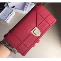 Fashion Dior Diorama Wallet on Chain Clutch 500618 Red