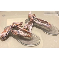 Top Quality Dior KaleiDiorscopic Thong Sandals with Printed Silk Mitzah Scarf CD4293 2019