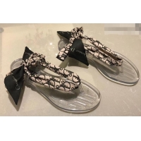 New Design Dior KaleiDiorscopic Thong Sandals with Printed Silk Mitzah Scarf CD4294 2019