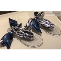 Buy Discount Dior KaleiDiorscopic Thong Sandals with Printed Silk Mitzah Scarf CD4295 2019