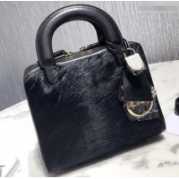 AAAAA Dior Lily Bag In Horsehair Pony Effect 500811 Black