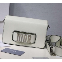 Unique DIOR DIO(R)EVOLUTION FLAP BAG 500843 white/silver 2019