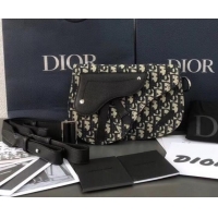 Charming Dior DIOR X KAWS Oblique Jacquard Canvas Pouch Saddle Shoulder Bag CD500863 2019