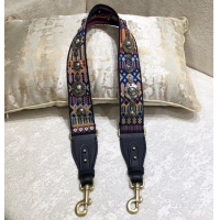 Comfortable Dior Multi-coloured Canvas Shoulder Strap with Medallions CD510023