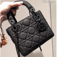 Luxury Style Lady Dior Mini Bag in Cannage with Chain 510043 All Black