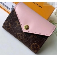 Good Taste Louis Vuitton Monogram Canvas Zoé Wallet M62933 Rose Ballerine 2019