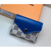 AAAAA Louis Vuitton Damier Azur Canvas Zoé Wallet N60219 Bleuet 2019