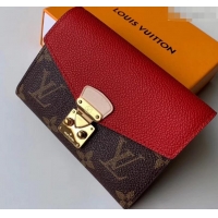 Classic Specials Louis Vuitton Monogram Canvas Pallas Compact Wallet M67478 Cerise 2019